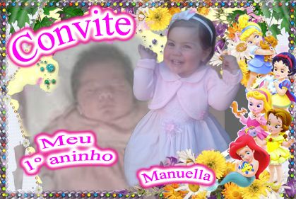 PRINCESAS BABY moldura 2 + manuella amostra