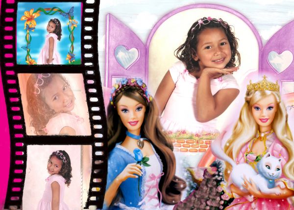 montagem 2 barbie elisangela