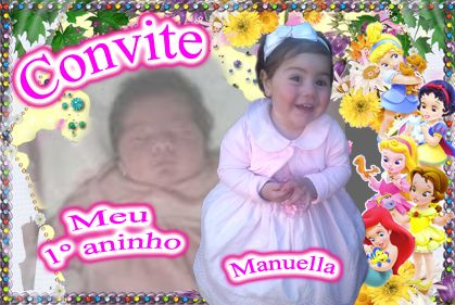 PRINCESAS BABY moldura 1 + manuella amostra